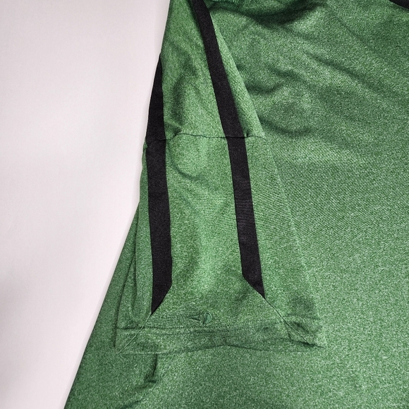 Gland Slam Golf Polo Men 3XB 3XG Heather Green Black Stripe Athleisure - Picture 4 of 8